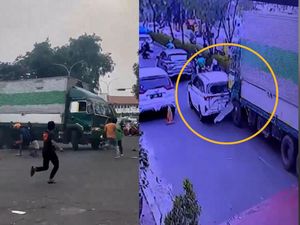 Truk Ugal-ugalan di Tangerang: Panik Setelah Tabrak Mobil, Lalu Kabur