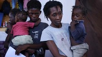 Anak-anak Haiti yang mengungsi banyak mengalami gizi buruk.  