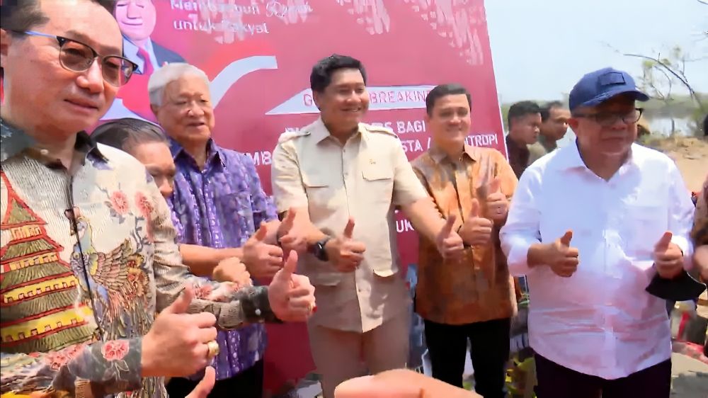 Menteri Perumahan dan Kawasan Pemukiman (PKP) Maruarar Sirait meresmikan pembangunan program perumahan 3 juta rumah Presiden Prabowo Subianto. (CNBC Indonesia TV)