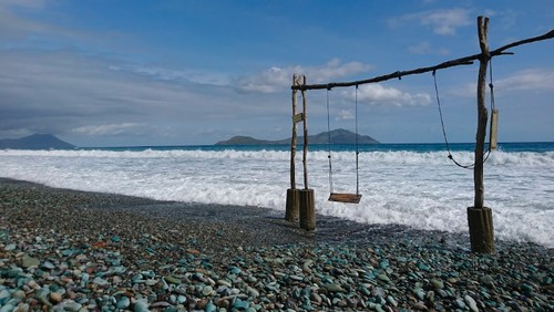 Pantai Batu Biru (Blue Stone Beach) di Ende, NTT. (Tangkapan layar Google Earth/Suparni Thamrin)