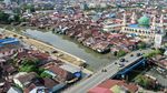 Bangunan di Bantaran Sungai Karang Mumus Samarinda Dibongkar