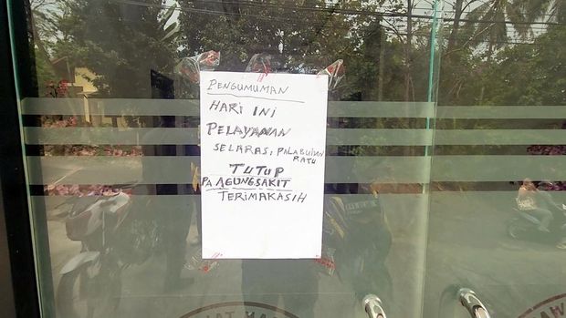 Pengumuman Gedung SELARAS di Palabuhanratu tutup