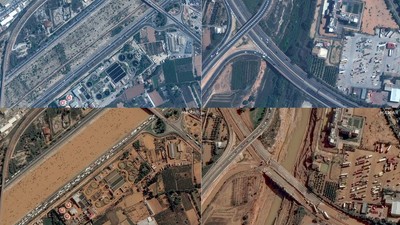 Potret Satelit Sebelum dan Sesudah Banjir Dahsyat Hantam Valencia