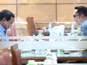 Prabowo Unggah 3 Foto Momen Makan Nasi Padang Bareng Ridwan Kamil