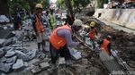 Progres Terkini Perbaikan Turap Kali di Utan Kayu Jaktim