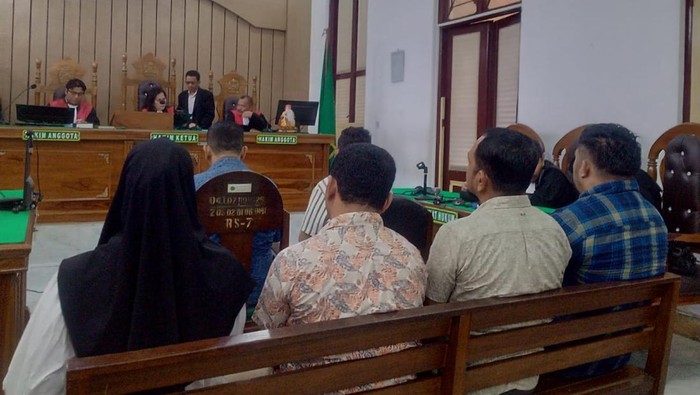 Suasana sidang vonis kasus seleksi PPPK Madina. (Dok. Istimewa)