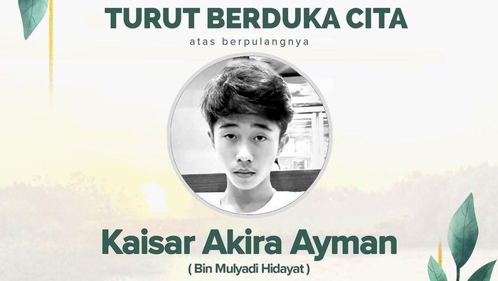 Kaisar, anak Wox drummer Matta Band meninggal dunia.