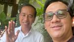 Andre Taulany dan Desta Bertamu ke Rumah Jokowi: Sehat-sehat, Pak