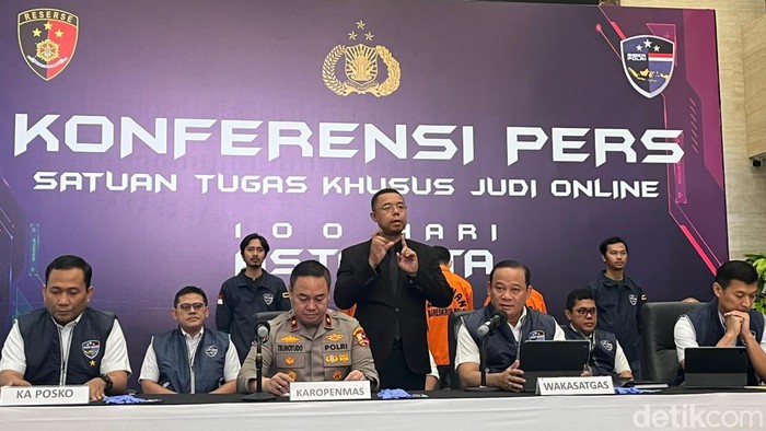 Bareskrim Polri mengungkap kasus judi online (judol) (Kurniawan F/detikcom)