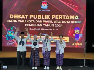 Saling Adu Gagasan dan Program Kerja Warnai Debat Pilwali Kediri