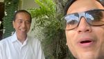 Andre Taulany dan Desta Bertamu ke Rumah Jokowi: Sehat-sehat, Pak
