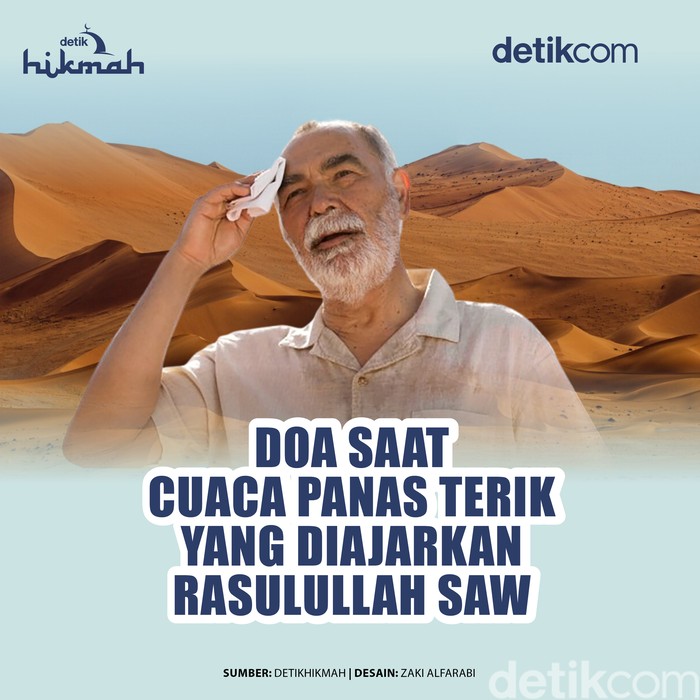 Ilustrasi cuaca panas