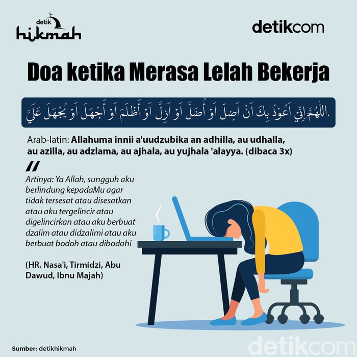 Doa Setelah Bekerja Bacaan doa saat lelah setelah bekerja.
