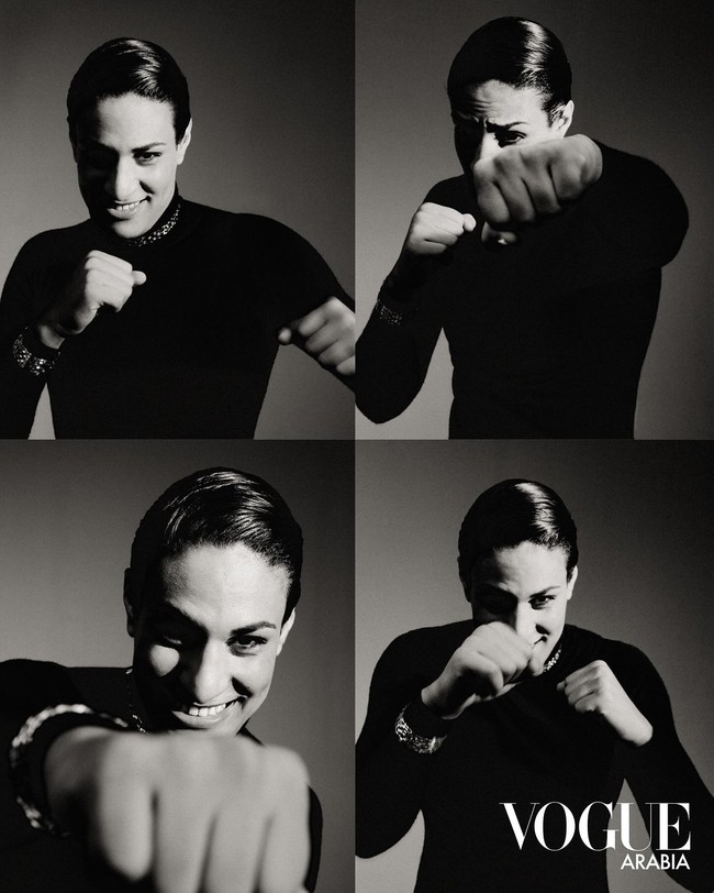 Dalam wawancaranya dengan Vogue Arabia, wanita 25 tahun itu pun mengungkap curhatnya setelah Olimpiade yang membuatnya jadi sorotan. Diakui Imane, bahwa kontroversi tentang gendernya ketika itu adalah pengalaman yang sangat berat.  “Aku mampu mengatasi semua itu berkat keyakinanku kepada Tuhan, kepada diri saya sendiri, dan impianku. Tanpa tantangan seperti itu, aku tidak akan pernah menjadi juara,” ujarnya. Foto: Instagram Vogue Arabia