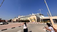 Kapal pesiar berpenumpang 1.800 orang ini berangkat dari Terminal Pelayaran Port Rashid 2 di Dubai tiga kali seminggu ke berbagai destinasi di Teluk. (Dadan Kuswaraharja/detikcom)  