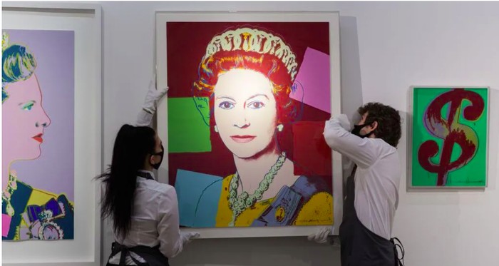 Lukisan Ratu Elizabeth II karya Andy Warhol