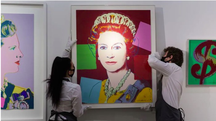 Lukisan Ratu Elizabeth II karya Andy Warhol