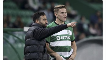Bukan tak mungkin dia juga akan membawa pemain kesayangannya dari Sporting ke MU. Foto: X.com