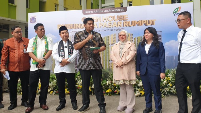 Menteri PKP Maruarar Sirait di Open House Rusun Pasar Rumput