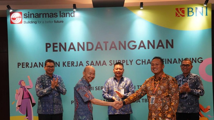 PT BNI (Persero) Tbk menandatangani perjanjian kerja sama dengan PT Bumi Serpong Damai Tbk (BSD).
