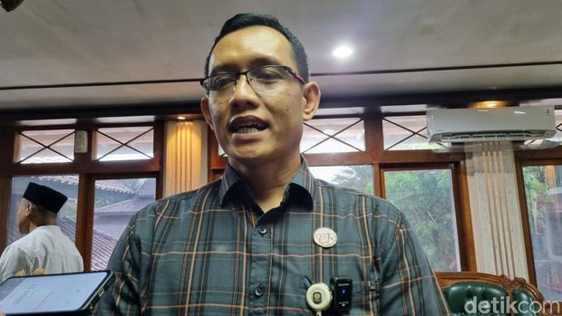 Sekretaris Satpol PP Bantul, M. Agung Kurniawan saat memberikan keterangan.