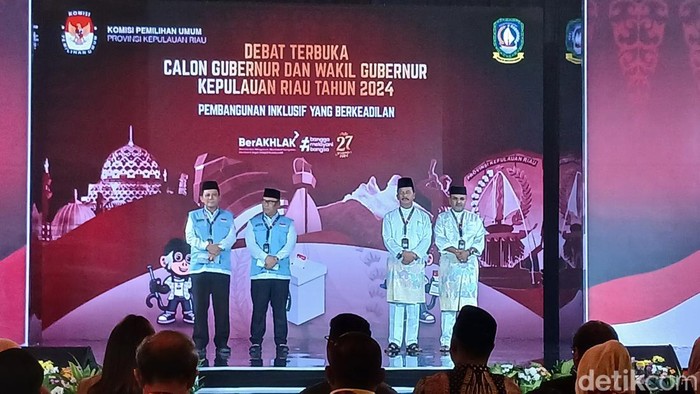 Suasana di debat Pilgub Kepri 2024