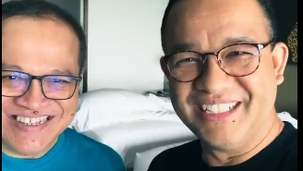Anies bersama teman kampusnya Prabowo (Ibob). (Dok. akun instagram Anies Baswedan)