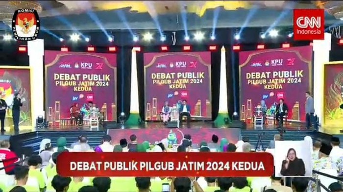 Debat kedua Pilgub Jatim 2024