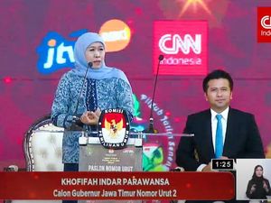 Khofifah Tutup Debat Sebut Kemiskinan Ekstrem Jatim Kini Turun Drastis