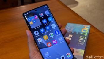 Infinix juga memberikan jaminan battery health tetap di atas 80% setelah penggunaan selama empat tahun, atau setara dengan 1.600 siklus pengisian. Tidak ketinggalan sertifikasi 5-Year Fluency dari TÜV SÜD yang memastikan performa ponsel tetap stabil setelah penggunaan selama lima tahun. Foto: Adi Fida Rahman/detikINET