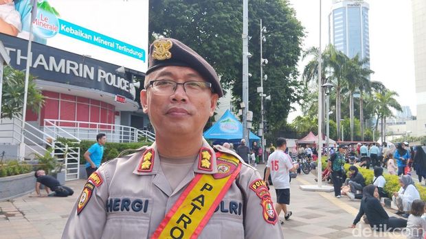 Kabagrenmin Ditsamapta Polda Metro Jaya, AKBP Hergi Febrianto (Maulana Ilhami Fawdi/detikcom)