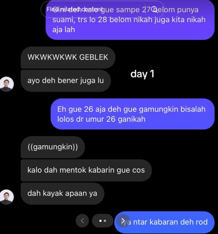 Kisah wanita yang tak menyangka bisa menikah dengan temannya sendiri.