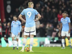 Erling Haaland terhitung lebih banyak mubazir peluang! (AP)