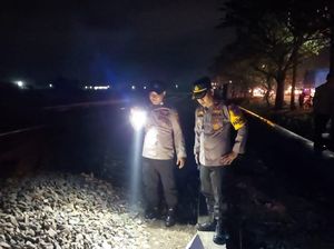 KA Barang Tertemper Sopir Bus di Lamongan, Daop 8: Jalur Rel Harus Steril