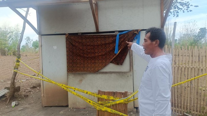 Lokasi warung milik korban ditemukan tewas gantung diri di Kraksaan, Kabupaten Probolinggo