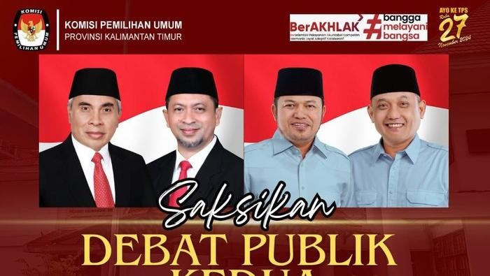 Poster debat kedua Pilgub Kaltim