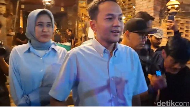 Respati Ardi-Astrid Widayani di Omah Semar, Solo, lokasi Prabowo dan Jokowi makan malam, Minggu (3/11/2024).