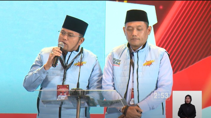 Cagub-cawagub Kalimantan Timur (Kaltim) nomor urut 2, Rudy Mas`ud-Seno Aji.