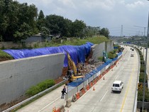 Tembok Penyangga Tol Serpong-Cinere Ambruk, Begini Kondisi Terbarunya