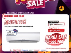 AC Split 1/2 PK Transmart Full Day Sale Diskon Rp1 Jutaan