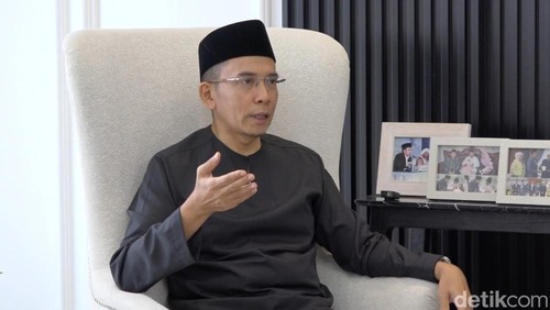Tuan Guru Bajang (TGB) Zainul Majdi saat ditemui di Mataram, NTB, pada Minggu (3/11/2024). (Foto: Helmy Akbar/detikBali)