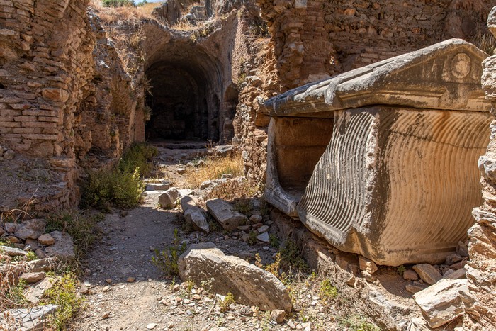 Ruins of seven sleepers in the ancient city of Ephesus in Turkey, Selcuk, Izmir, Turkey.