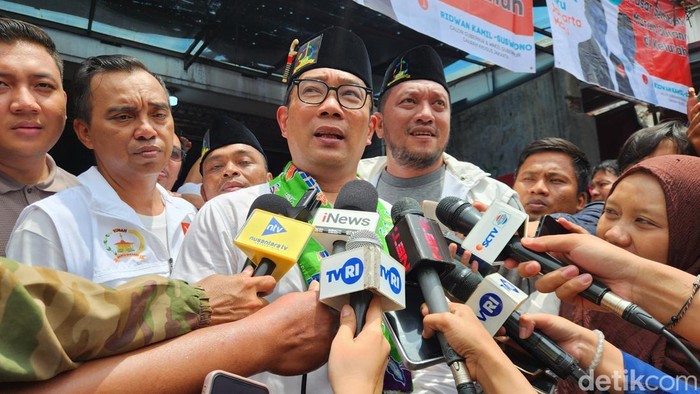 Cagub Jakarta nomor urut 1 Ridwan Kamil (Adrial/detikcom)