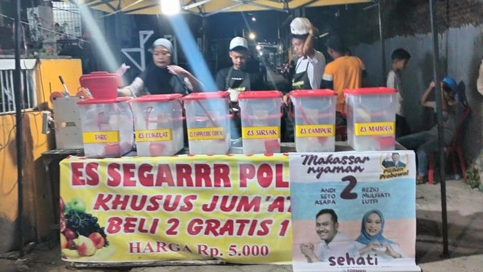 Dagangan UMKM di Tamalate Makassar laris manis saat kampanye Seto-Rezki.