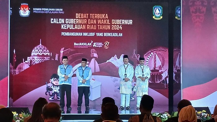 Debat Pilgub Kepri. (Alamudin/detikSumut)