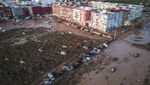 Foto Udara Kerusakan di Spanyol Akibat Banjir Bandang