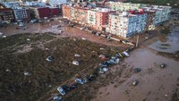 Hujan lebih lanjut diperkirakan akan turun di daerah bencana serta di pesisir Mediterania di mana sebagian wilayah Catalonia di sekitar kota Tarragona berada dalam status siaga merah. AP/Angel Garcia