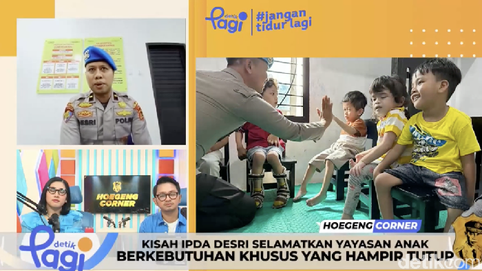 Ipda Desri Iswandy di Program Hoegeng Corner detikPagi