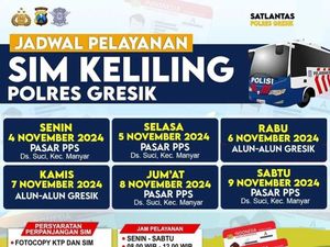 Cek Jadwal SIM Keliling 4-9 November 2024 di Gresik