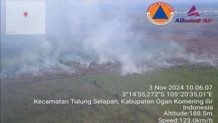 Karhutla masih terjadi di Tulung Selapan OKI.